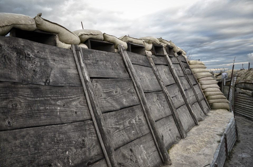 Timbered French firing position